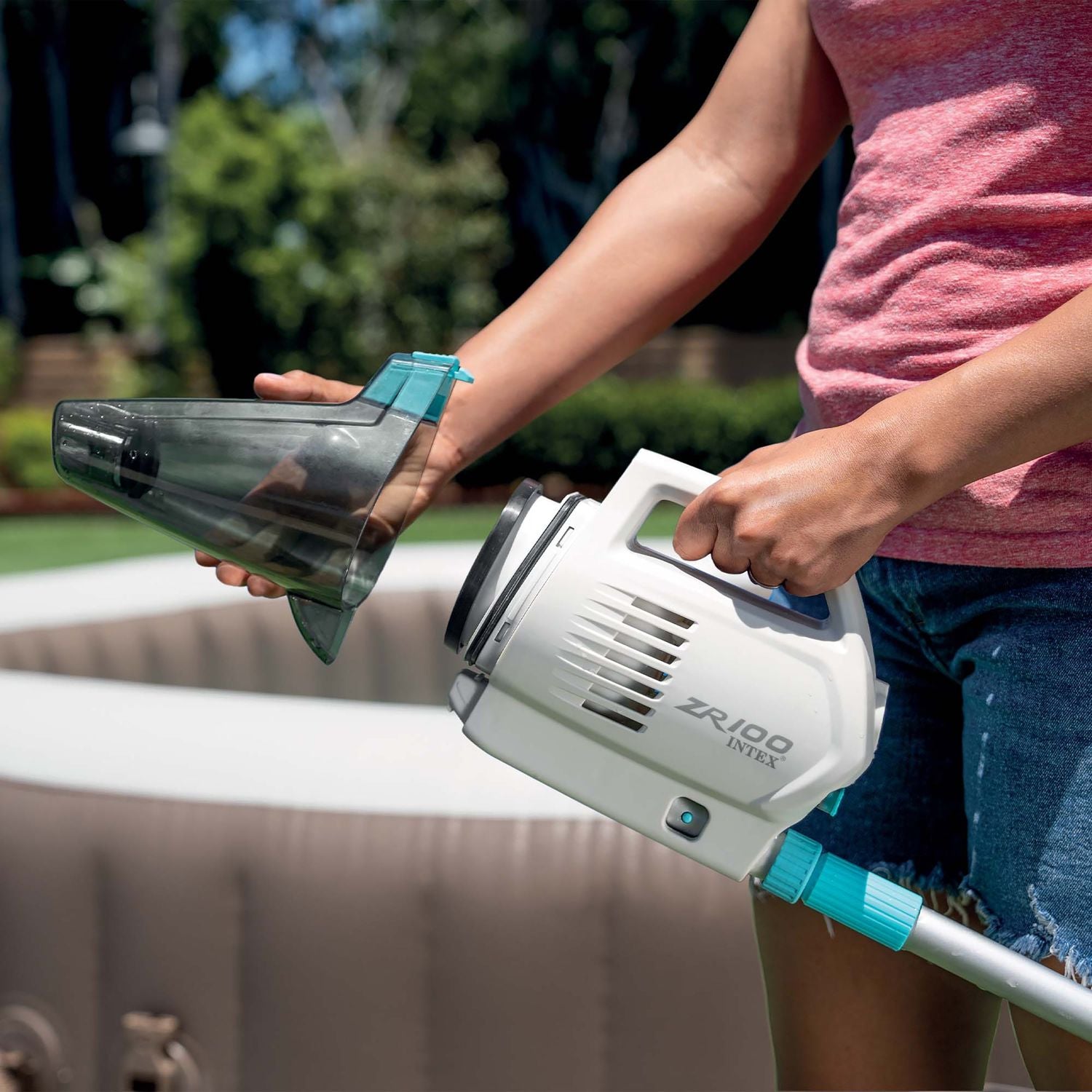 INTEX - Aspirapolvere ricaricabile per piscina e Pure Spa Vacuum ZR 100